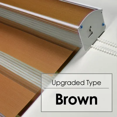 DIHIN домашний Upgarded тип высокое качество Зебра жалюзи роллор шторы на заказ жалюзи для гостиной - Цвет: Upgraded Brown