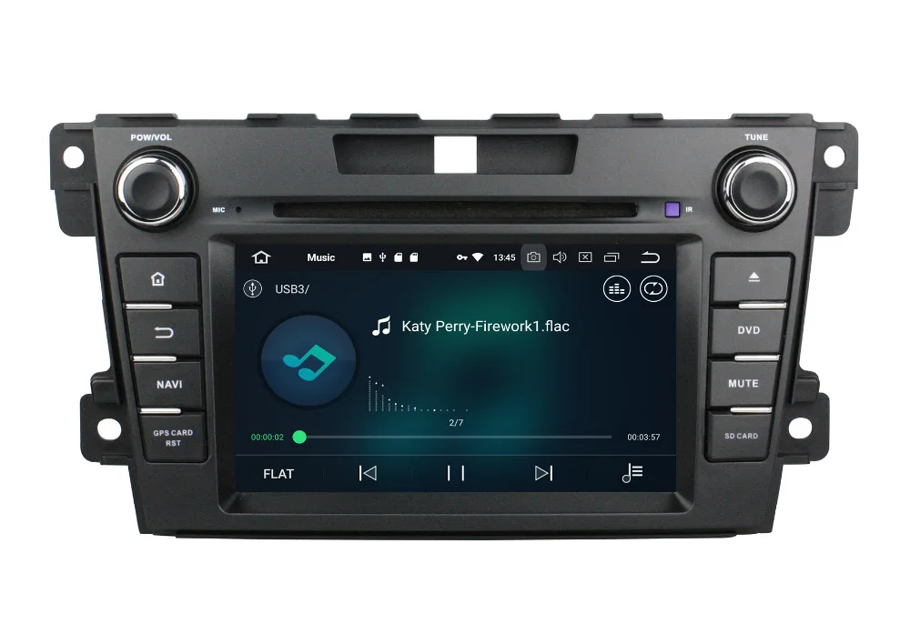 Top Octa core 4G RAM Android 9.0 Car DVD GPS Navigation For MAZDA CX7 CX-7 Car Radio Stereo Bluetooth 7" capacitive Screen Wifi 4G 7