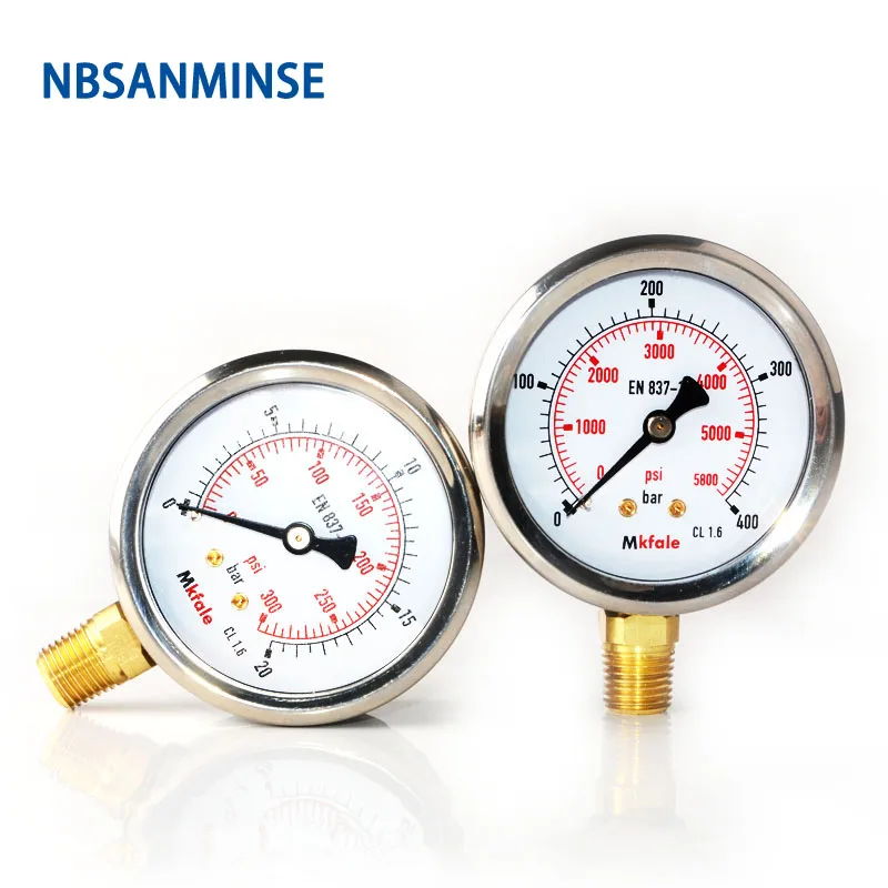 Hidrolik Tekanan Gauge Sm1sp63l 63mm 2 5 Inci 1 4 Npt Cair Alat Ukur Tekanan Air Instrumen Stainless Steel Gauge Nbsanminse Pengukur Tekanan Aliexpress
