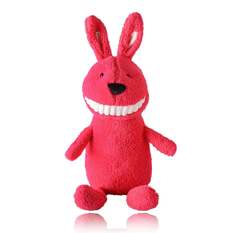 1X Recheado Animais De Pel&uacute;cia Sorridente Rindo Engra&ccedil;ado Doce Bonito Brinquedo Para O Beb&ecirc; E Crian&ccedil;as (Cinza burro)