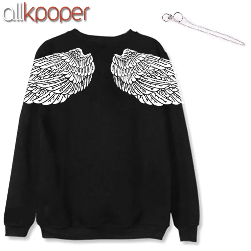 Offerte ALLKPOPER KPOP V Con Cappuccio Bangtan Ragazzi Felpe Sweatershirt Regalo (V Orecchini con perno (1 pcs)) K POP sudadera mujer