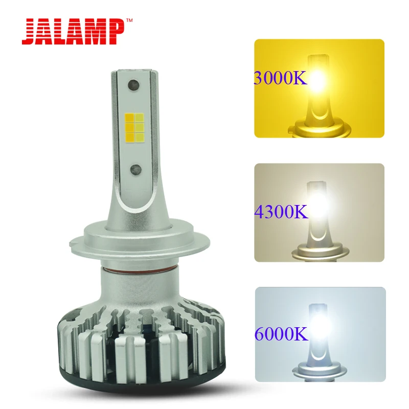 

1 Set 6000K 3000K 4300K H7 Led Auto Lamps Car Headlight 9005 HB3 9006 HB4 H8 H9 H11 Led Automotive Lamp Front Headlamp Fog Light