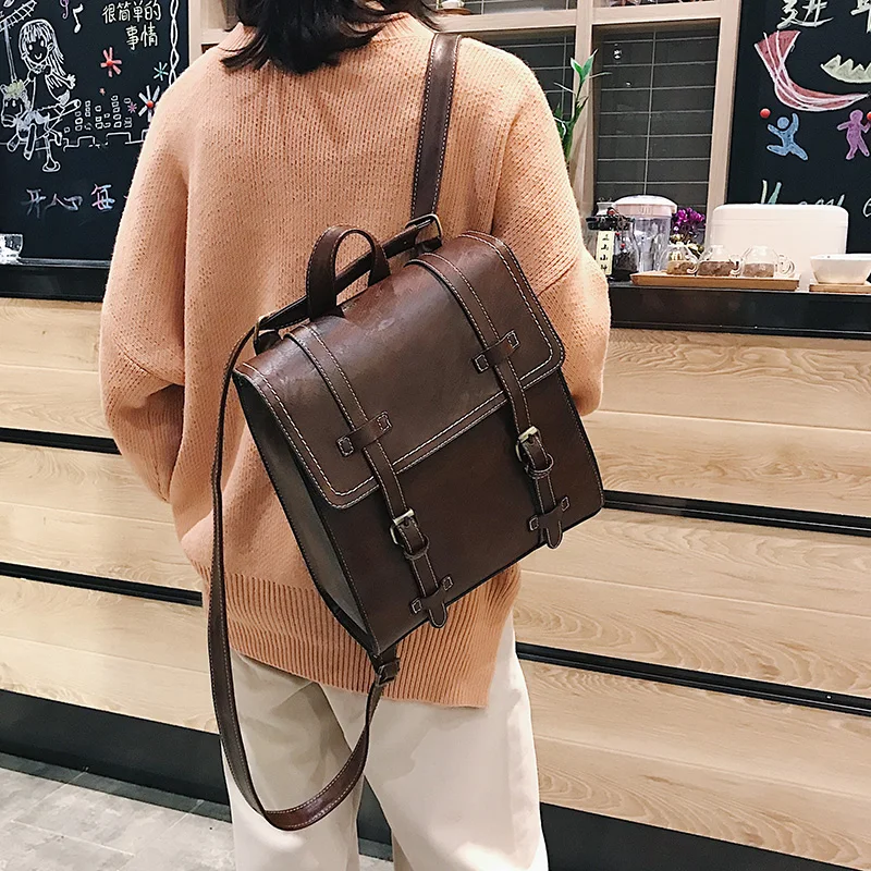 Feminina de Ombro de Couro para Escola para Meninas Mochila Adolescentes 15 jovens mochilas de couro para adolescentes meninas