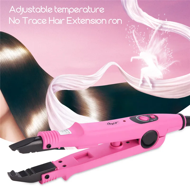 

Professional Hair Extension Tool in Constant Temperature Hair Connector Melting Tools Fusion Heat Flat Iron with 2 Adjustable 44