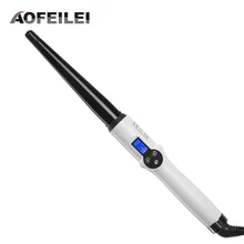 Professional Ceramic Hair Curling Wand electric Temperature Hair Styling Tools Black styler automatic hair Curler volume curl