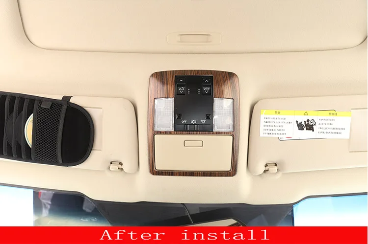 Сосновая древесина для Toyota Land Cruiser Prado FJ150 150 2010-2018 рамка лампы чтения на крыше