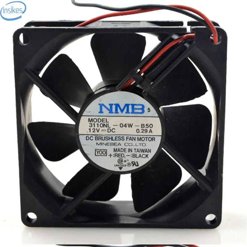 

Original 3110NL-04W-B50 Computer Blower Cooling Axial Fan DC 12V 0.29A 8025 80*80*25mm 2 Wires