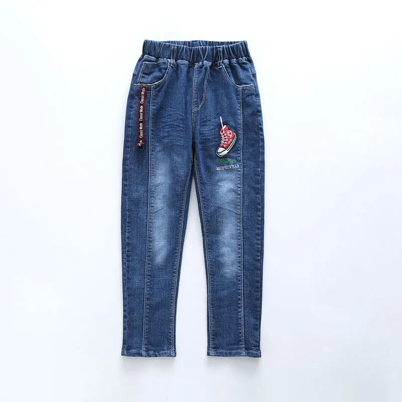boys pants kids jeans new casual Spring Autumn Cotton Mid Elastic Waist Pants for Boy jeans kids Clothing Children Trousers