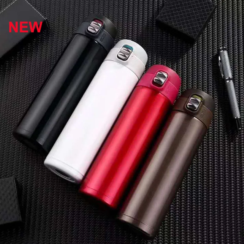 New Thermos Mug Coffee Cup with Lid Thermocup Seal Stainless Steel