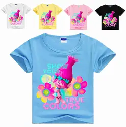 2-16years nununu/день рождения Одежда с троллями для маленьких мальчиков футболки jongens футболка Обувь для девочек Футболка 2Pac для маленьких
