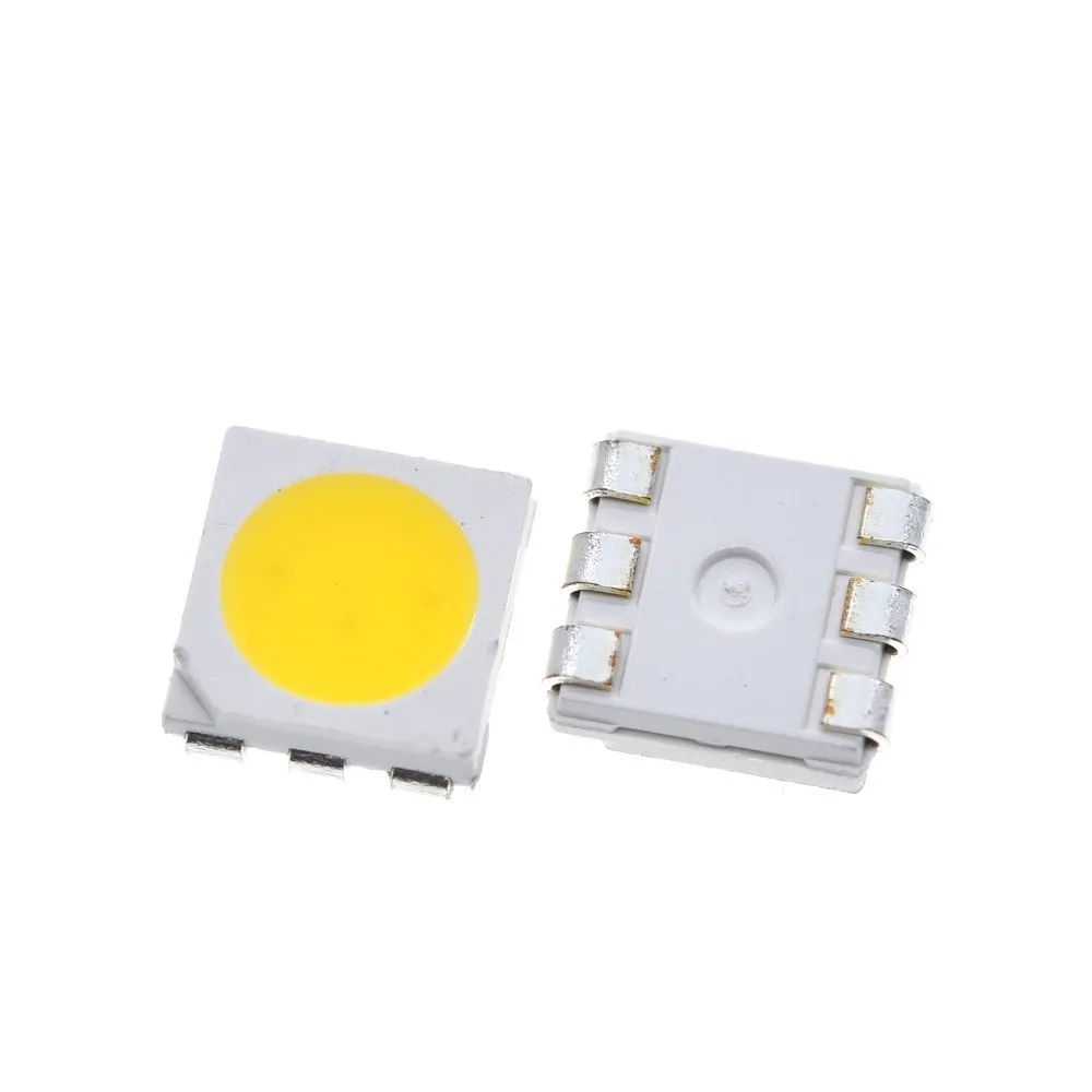 100pcs 5050 Led White Leds High-brightness Diodo Azul Luz 6500k Smd Light-emitting Diodes Smd 5050 White Light Diodo 18lm