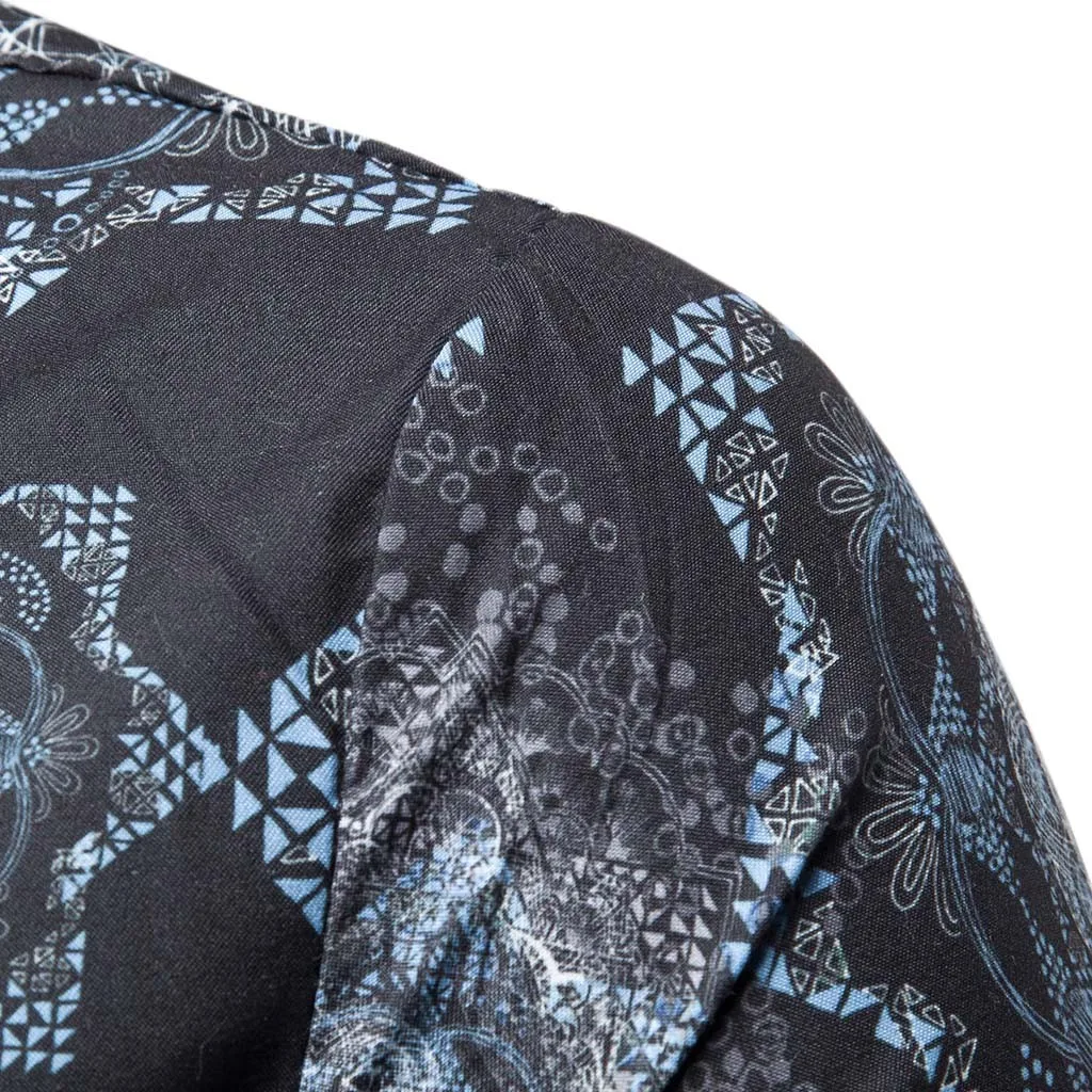 2019 популярные мужские лето бохе цветочный короткий рукав Базовая женская блузка плюс Размеры высокого качества Модные Удобные красивый