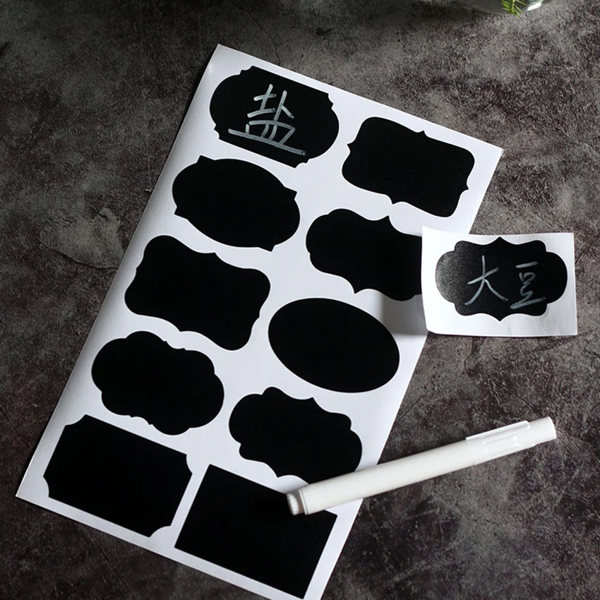 

50pcs/lot 10 kinds of pattern stickers black sealer Handmade Adhesive Packaging Sealing Label Sticker DIY Gift Stickers