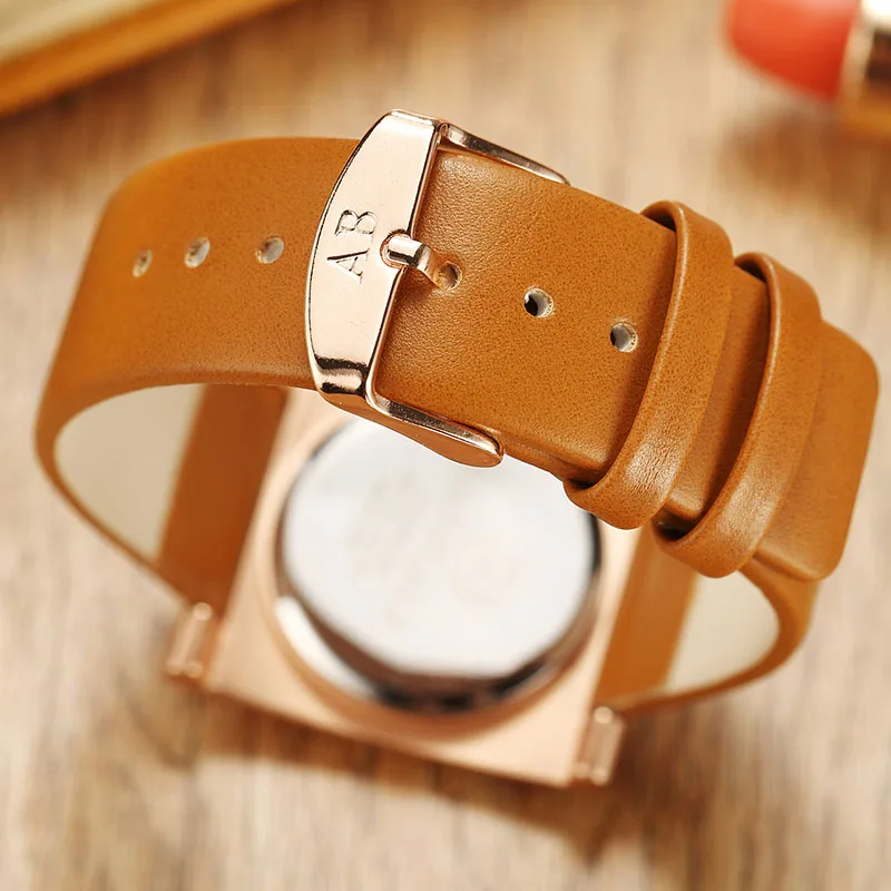 Уникальные женские модные часы квадратные минималистские наручные часы повседневные кожаные браслеты женские часы простые Кварцевые Relogio Feminino Whatch
