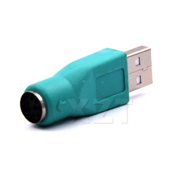 

50pcs/Lot New Portable USB Male To for PS2 Female Adapter Converter for Computer PC Keyboard Mouse