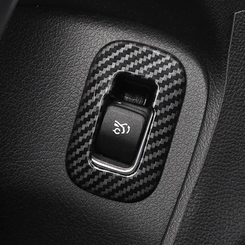 

1pcs Matte Carbon Fibre Rear Trunk box Switch button Cover Trim For Mercedes Benz A Class W177 V177 A180 A200 Car Accessories