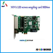 Novastar rgb vídeo cor cheia display led tela enviando cartão nova msd600 suporta mrv300/mrv336/mrv208/mrv328