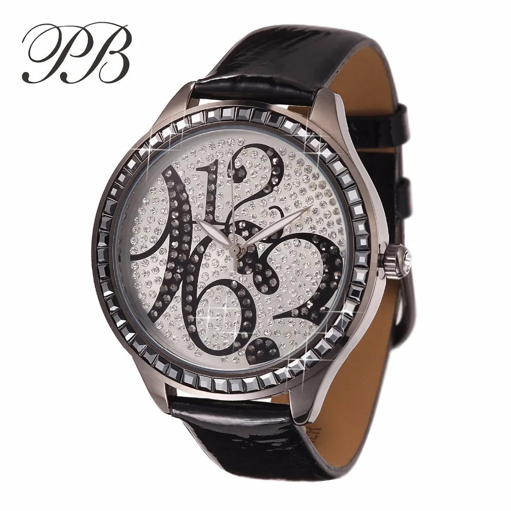Dress Large Number Fine Ending Luxury Women ladies Quartz Wrist Watches