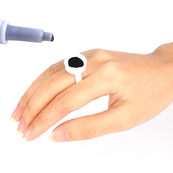 

100Pcs Disposable Makeup Ring Cup Tattoo Ink Eyebrow Lip Tattoo Pigments Holder Grafting false eyelash glue Support Ring Cup