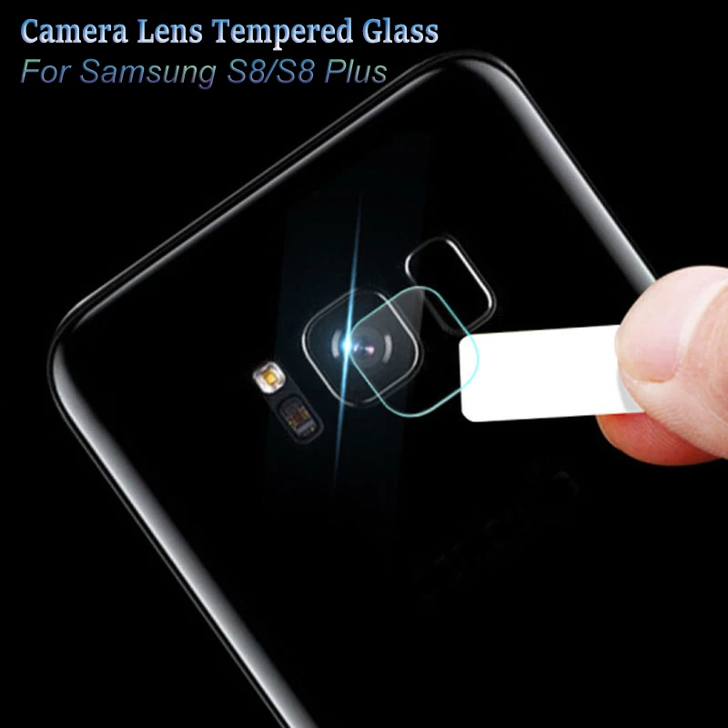 2pcs-Clear-Camera-lens-Tempered Glass for Samsung Galaxy S8-S8 Plus Back Cover Phone Lens