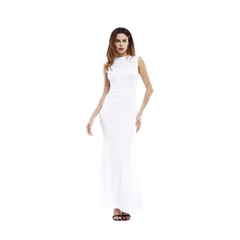 

Women Sexy Elegant Maxi Mermaid Dress Robe Package Hip Bodycon Dresses Autumn Slim Long Christmas Party Dress For Ladies