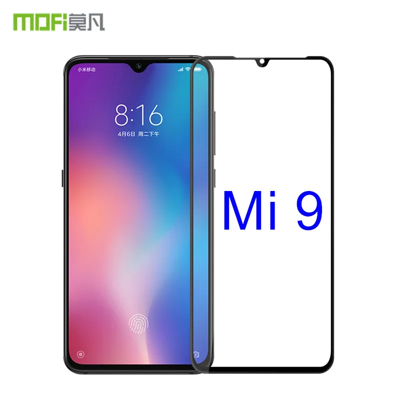 Xiaomi Mi 9 закаленное стекло 6 39 дюймов MOFi 3D полное покрытие для протектор экрана