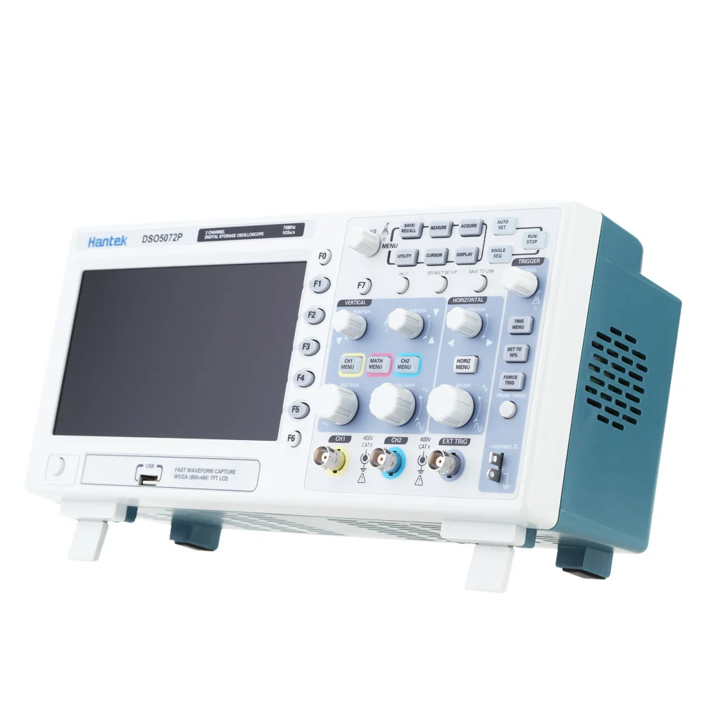 

Certified Hantek DSO5102P Digital Storage Oscilloscope Professional USB Oscilloscope 2CH 100MHz 1Gs 7" TFT 8-bit 4nS/div-80S/div