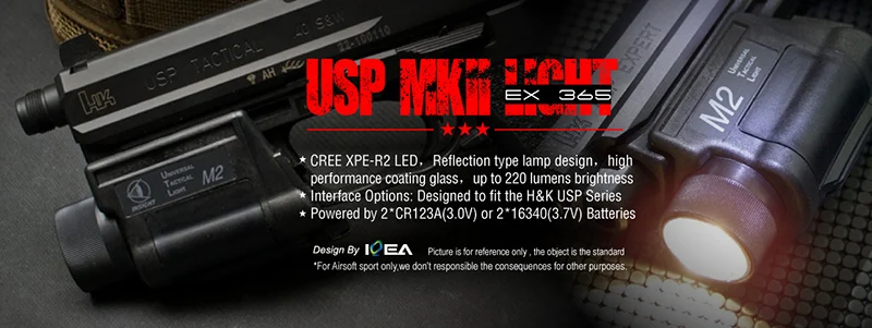 ELEMENT製 Hkタイプ USP Mk2 LEDフラッシュライト