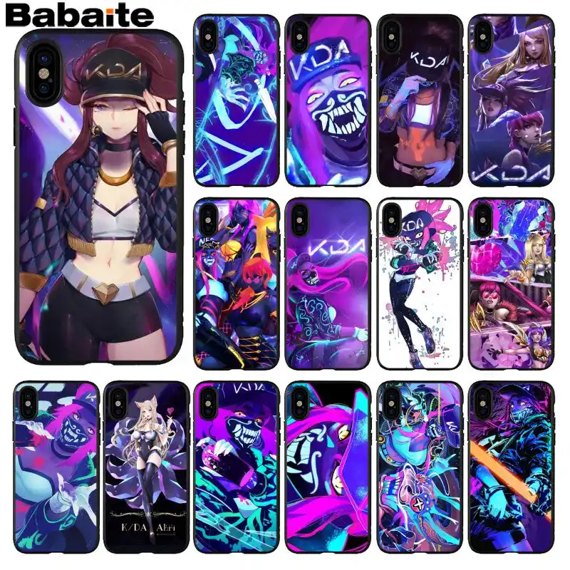 Babaite League Of Legends Kda Colorful Cute Phone Accessories Case