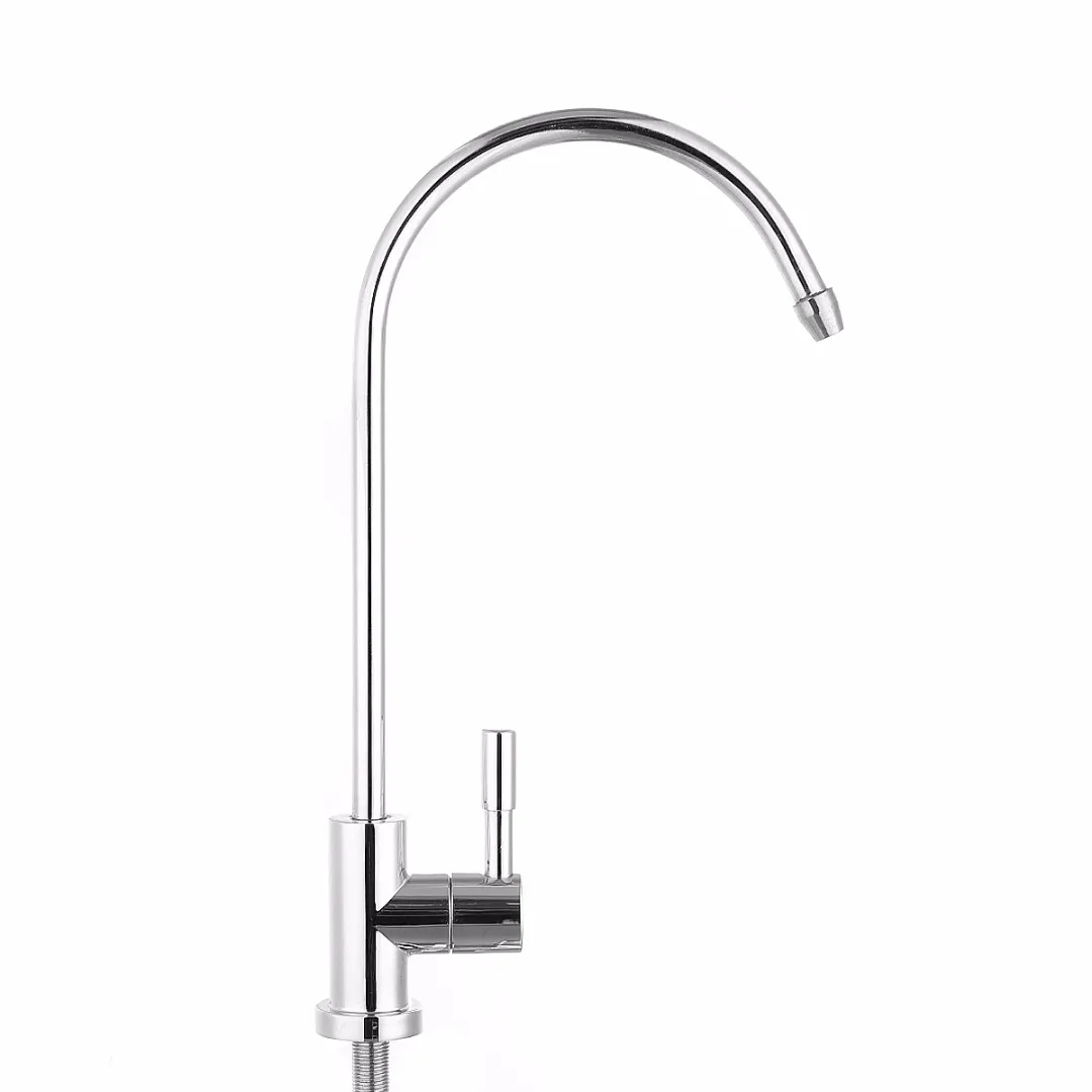 Mayitr 1/4'' Kitchen Chrome Reverse Osmosis RO Drinking Water Filter Sink Faucet Tap