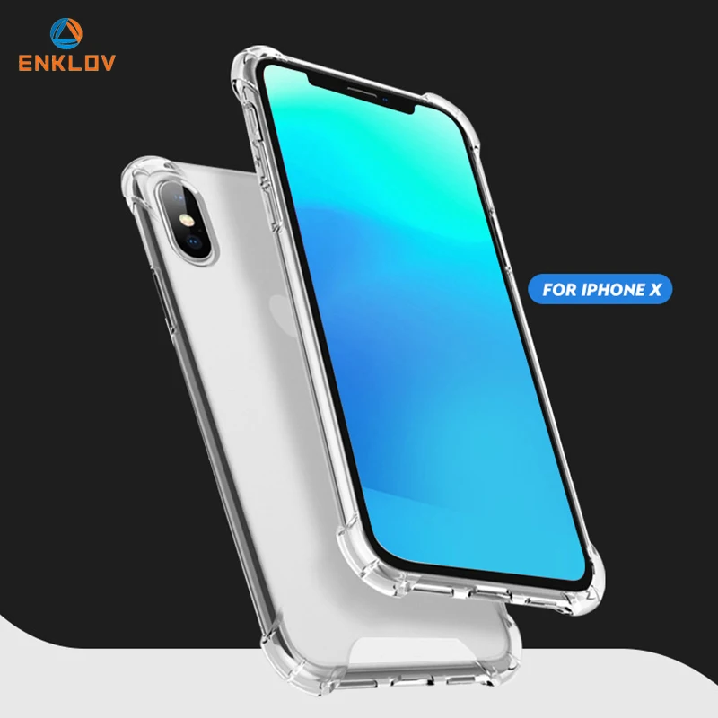 

Mobile Phone Case for Iphone X XR XS Max 8 7 6p Waterproof Protective Cover Transparent Silicone Phone Case For Samsung Huawei