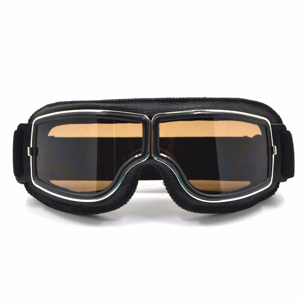 BJMOTO винтажные Универсальные складные очки с серебряной оправой, мотоциклетные очки, шлем, мотоциклетные солнцезащитные очки