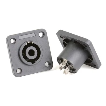 

100PCS Four - Core Speaker Sound Mother Seat 4 - Core Sound Wire Connector Power Amplifier Cannon Head Ohmic Plug