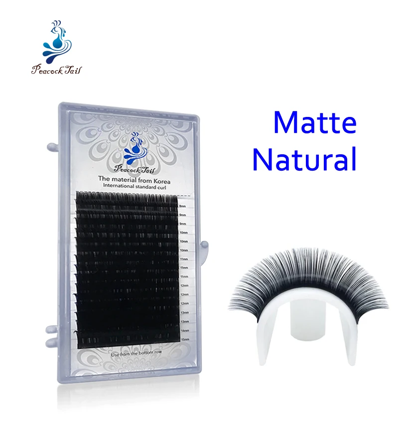 

16 rows eyelashes for extension maquiagem profissional completa Eyelash extensions individual eyelashes Peacock tail 0.07 3pcs