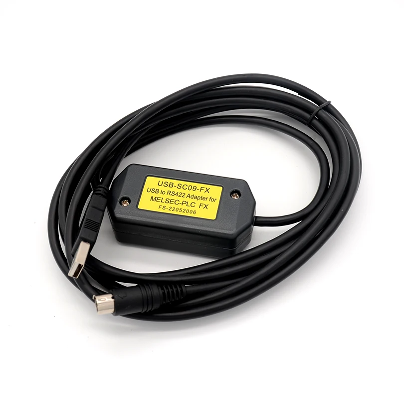 

USB interface of Mitsubishi FX series PLC programming interface conversion cable USB/RS422 interface 2.5 Meter