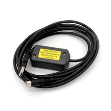 USB interface of Mitsubishi FX series PLC programming interface conversion cable USB/RS422 interface 2.5 Meter amsamotion upgraded usb qc30r2 communication cable apply to mitsubishi q series plc programming cable download line