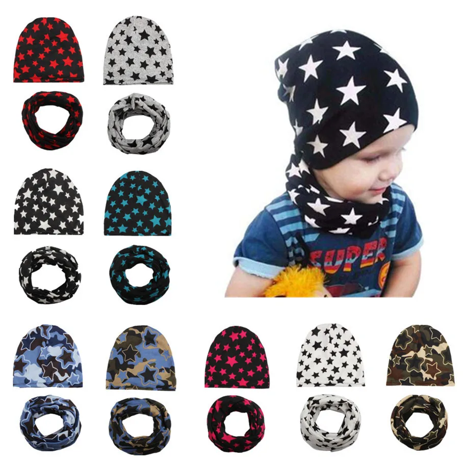 

Baby Beanie Hat and Bib Set Girls Toddler Turban Cotton Infant Boy Cap Newborn Photography Props Kids Hair Accessories 2 Pcs Set