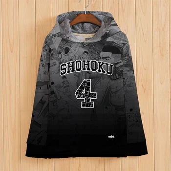 

SLAM DUNK Anime Cosplay Autumn&Winter Games Long Sleeve Hooded Sweatshirt Male & female casual fashion loose Hoodies COAT