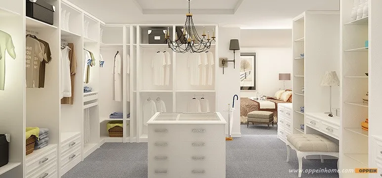 2016 New Design European Style Matte Lacquer Walk-in Closet