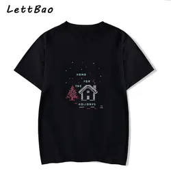Homo для праздников черная женская футболка Harajuku футболка с корейским принтом Готическая Эстетическая уличная Camisetas Verano Mujer 2019