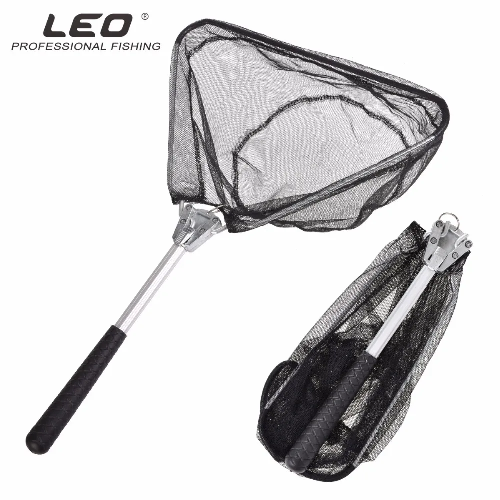 Leo Aluminum Alloy 50cm Folding Landing Net For Fly Fishing Retractable