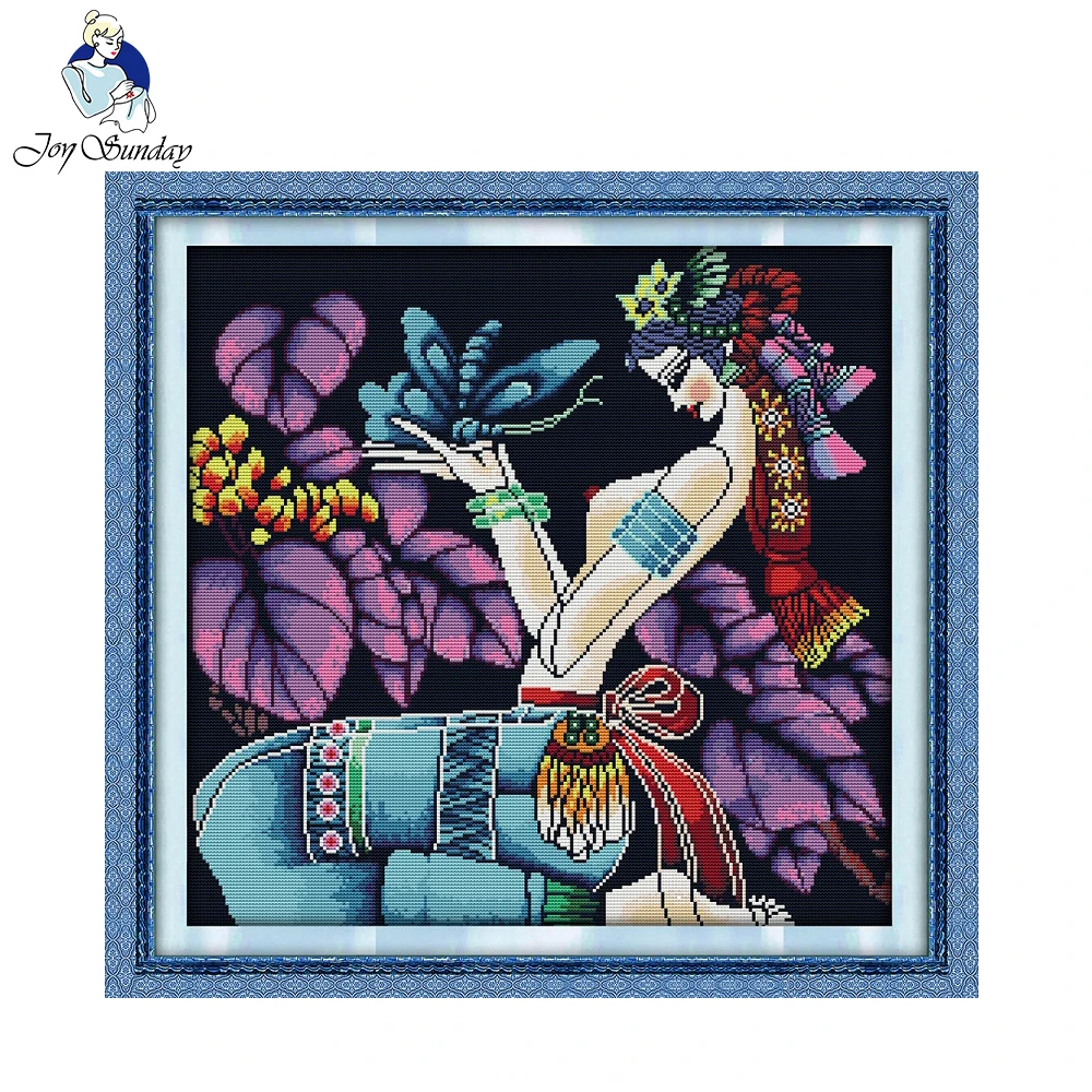 Набор для вышивки бабочка с крестом|joy sunday|kits for embroiderykit kits |
