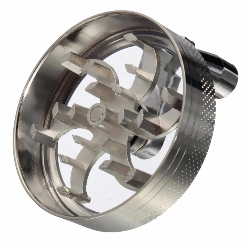 4 Layers Herb Tobacco Spice Weeds Grass Aluminium Grinder Smoke Crusher Hand Crank Muller Mill Pollinator Smoking Accessories 4 Layers Herb Tobacco Spice Weeds Grass Aluminium Grinder Smoke Crusher Hand Crank Muller Mill Pollinator Smoking Accessories
