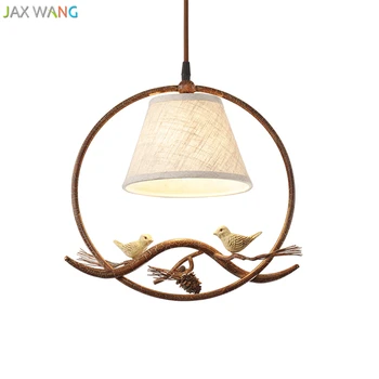 

Chinese Style Minimalist Vintage Pendant Lights Fabric Lampshade Pendant Lamps for Living Room Restaurant Home Lighting Decor