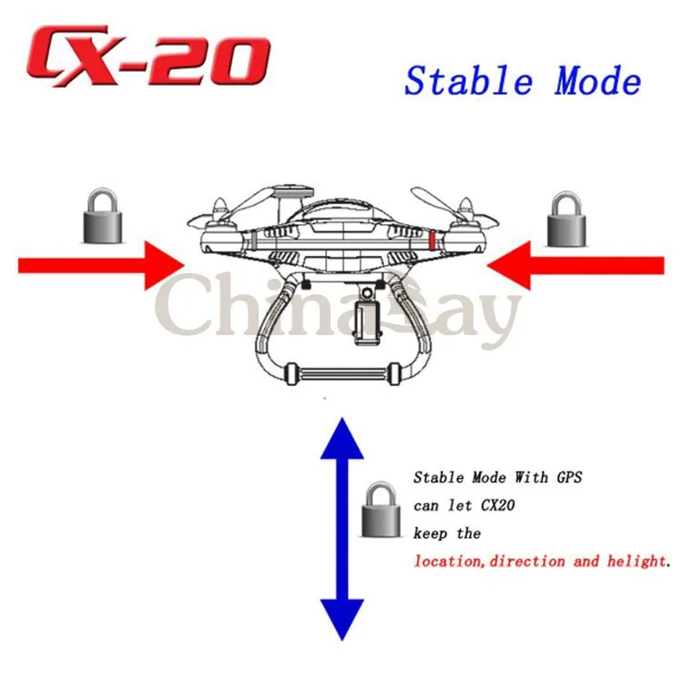 Cheerson CX 20 CX20 CX 20 Open Source Pathfinder With GPS 2.4G Professional RC Quadcopter Can Upgraded To FPV VS DJI Phantom 2