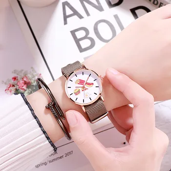 

Leisure contracted students fashionable men and women lovers candy color small pure and fresh and lovely new watch