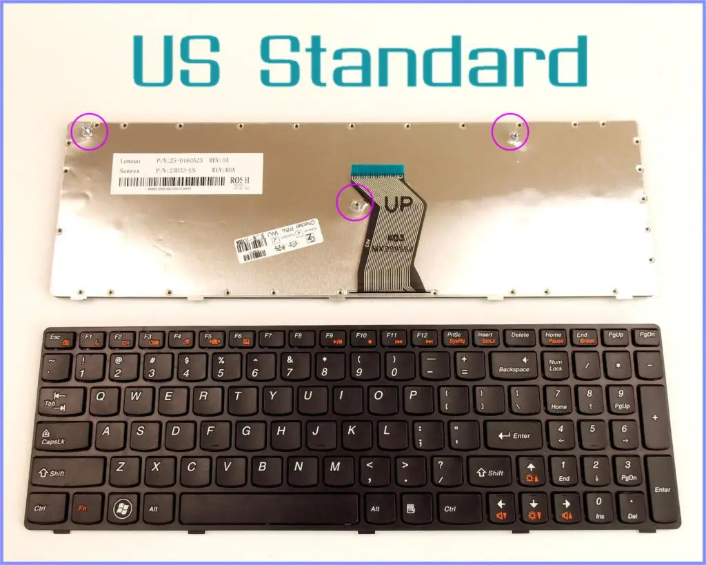 Английская версия клавиатуры для LENOVO IdeaPad G560A G560L G560 G 560 G565 0679 ноутбук с рамкой |