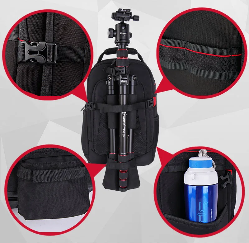 Новая Профессиональная Большая сумка для камеры, чехол для камеры, рюкзак для DSLR SLR Nikon Canon sony Fuji Pentax samsung DA310B