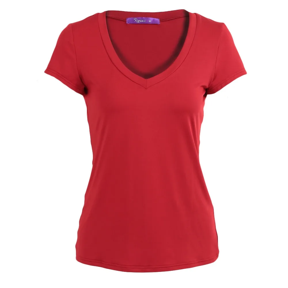 

2019 Summer tshirt Plus Size 3XL 4XL 5XL T Shirt Women Basic Tops Deep V-Neck T-Shirt Short Sleeve Tees Shirt female Tunics Lady