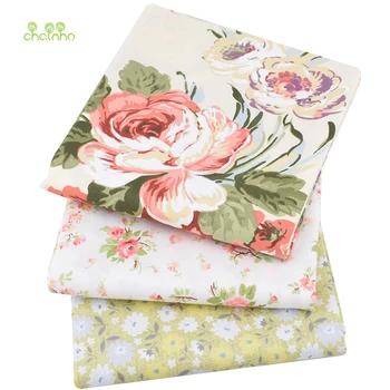 

Chainho,Clearance Sale,3pcs/40x160cm,Cartoon&Floral,Printed Twill Cotton Fabric For DIY Quilting&Sewing Baby&Children's Material